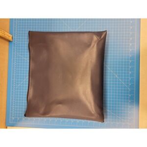 Aurora Essentials Portfolio Case 15x12 Navy Blue Faux‎ Leather Zip Closure